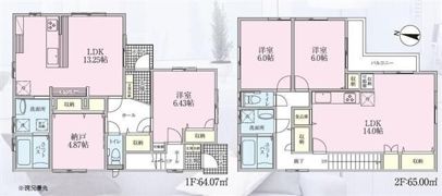 自由が丘戸建の間取り画像