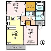 リビングタウン舟橋壱番館 Cの間取り画像