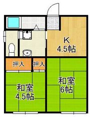 榎本荘の間取り画像