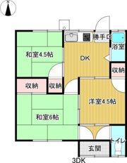 喜多川383-1 貸家の間取り画像