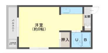 ハイツ初田の間取り画像