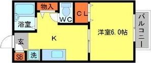 ジュネスハイム仲辻の間取り画像
