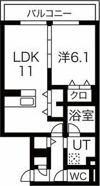 クレリア B棟の間取り画像