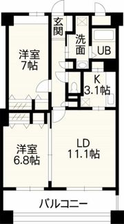 ホワイトステージ上熊本の間取り画像