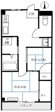 三功マンションの間取り画像
