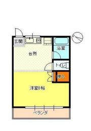 西崎コーポの間取り画像