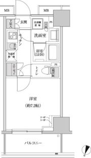 パークハビオ渋谷本町レジデンス(パークハビオシブヤホンマチレジテ)の間取り画像