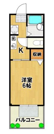 ゆかりハイツA棟の間取り画像