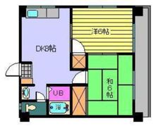ハイツ南松山の間取り画像