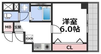 クレセール阿波座の間取り画像