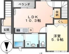 グリーンハイツ フジタの間取り画像
