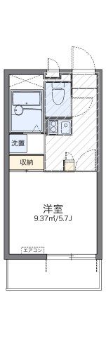レオパレスオネスティⅢの間取り画像
