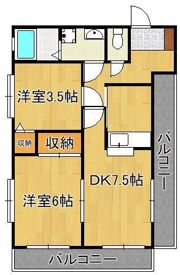 トーカンマンション平尾の間取り画像