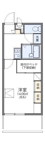 レオパレスコンフォール石橋Aの間取り画像