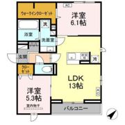 プレミア西条中央A棟の間取り画像