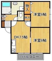 ハイツ上の原の間取り画像