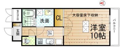 マンションフィーノの間取り画像