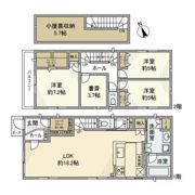荻窪戸建の間取り画像
