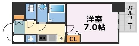 プレサンス心斎橋レヨンの間取り画像