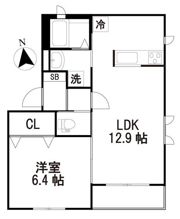 シャーメゾン花小金井Aの間取り画像