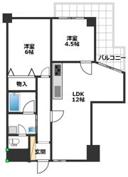 プリオーレ神戸の間取り画像