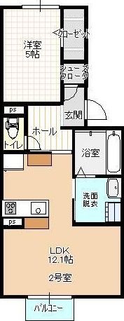ハートフル新保の間取り画像