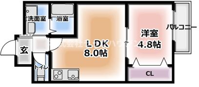 フリーディオ門真Ⅴの間取り画像
