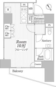 コートヒルズ広尾南の間取り画像