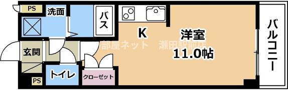 グランシャリオA棟の間取り画像