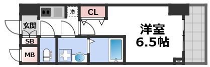 S-RESIDENCE阿波座Westの間取り画像