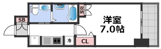 セレニテオズ北巽の間取り画像
