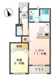 レーベンの間取り画像