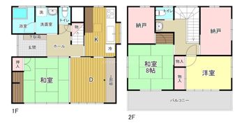 助信町阿部様貸家の間取り画像