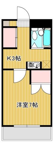 ベルハウス和地山Aの間取り画像