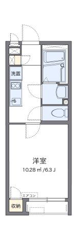 クレイノオカムラハイツ6の間取り画像