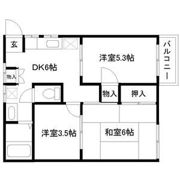 富士見ハイムA棟の間取り画像