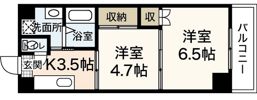 ディアコート大芝の間取り画像
