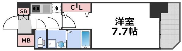 S-RESIDENCE堺筋本町Unoの間取り画像