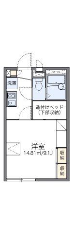 レオパレス瀬戸效範の間取り画像