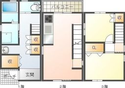 今里借家（西側）の間取り画像