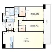 グランドメゾン新梅田タワーTHE CLUB RESIDENCEの間取り画像