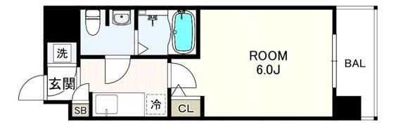 エスリード梅田グランノースの間取り画像