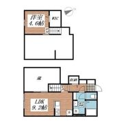 ベルリード吉岡上町Bの間取り画像