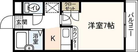 エステートベネフィット桑原の間取り画像