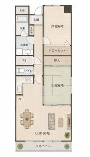 ベルトピア新居浜の間取り画像
