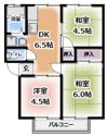 石橋ハイツCの間取り画像