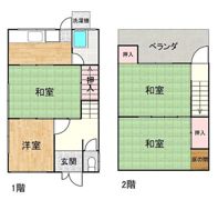 東吉津町貸家（14-2）の間取り画像