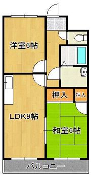 足立インターハイツの間取り画像