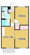 コーポ下石田Ⅰの間取り画像