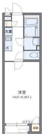 クレイノジュネス南栗原の間取り画像